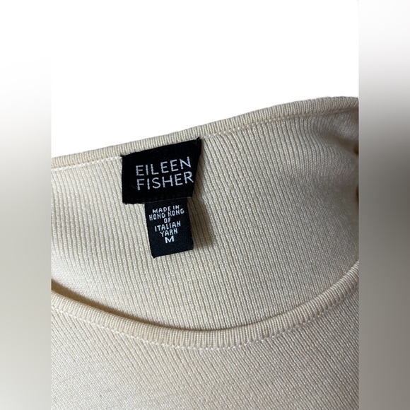 Eileen Fisher Italian Yarn Cream Tank - Picture 5 of 5